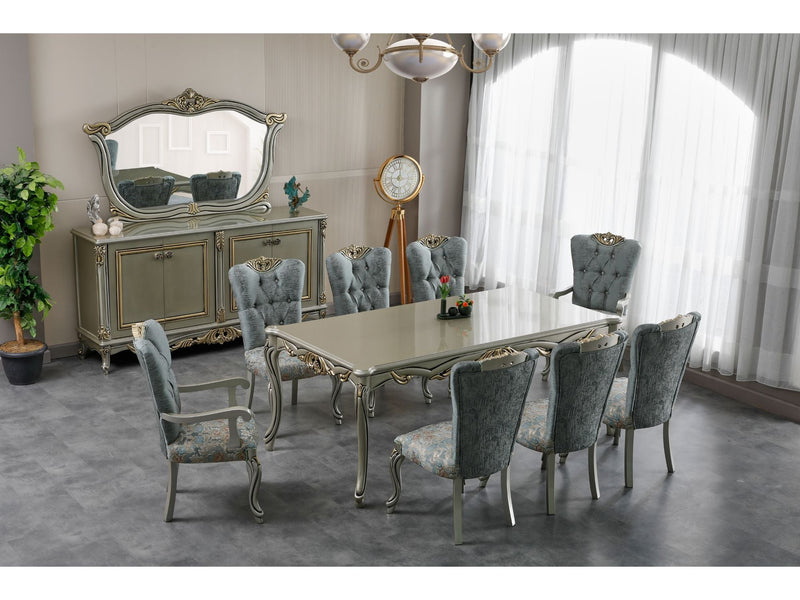 Buse Diningroom Table Light Green - Table 82" - 115-BUS-HM620-DT-6