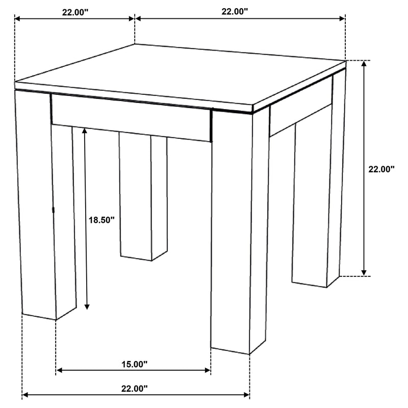 Butte 2-piece Mango Wood Coffee and End Table Set Natural - 706378-S2