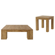 Butte 2-piece Mango Wood Coffee and End Table Set Natural - 706378-S2