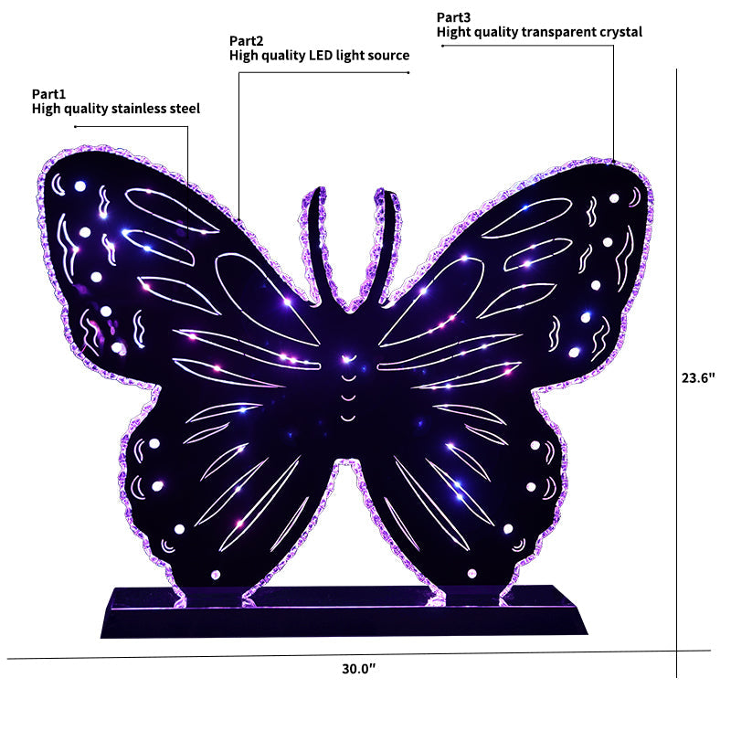 Butterfly Silver Led - BUTTERFLY-LED