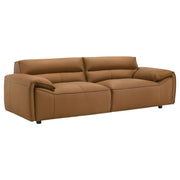 Buxton 2-piece Leather Upholstered Sofa Set Orange - 509501-S2