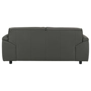 Buxton Top Grain Leather Upholstered Loveseat Graphite - 509505