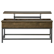 Byers Engineered Wood Lift Top Coffee Table Brown Oak - 723778