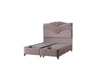 Cınar Storage Bed With Headboard Light Brown - Full in Light Brown - 110-CIN-BBFLBRW-140-SBWHD