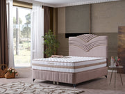 Cınar Storage Bed With Headboard Light Brown - Full in Light Brown - 110-CIN-BBFLBRW-140-SBWHD