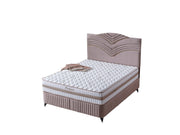 Cınar Storage Bed With Headboard Light Brown - King in Light Brown - 110-CIN-BBFLBRW-200-SBWHD