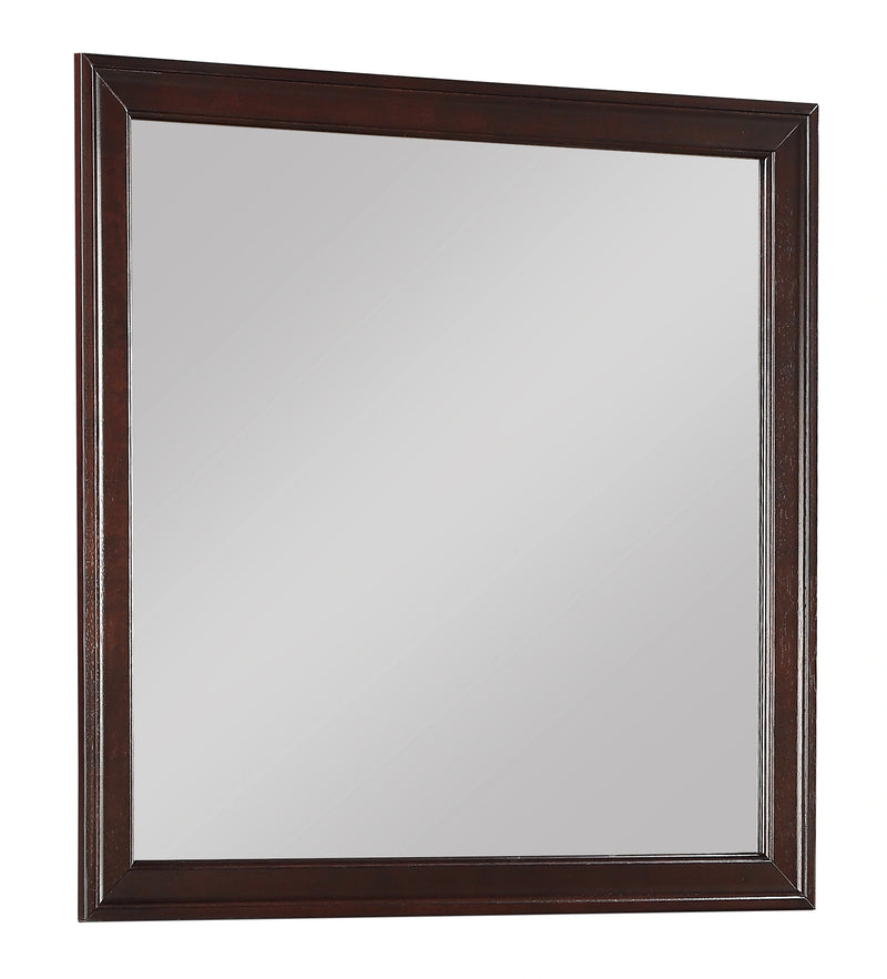 Crown Mark Furniture Louis Philip Dresser Mirror in Dark Cherry image