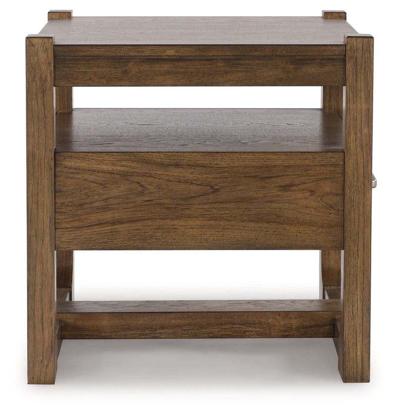 Cabalynn Coffee Table with 1 End Table in Light Brown - PKG015597