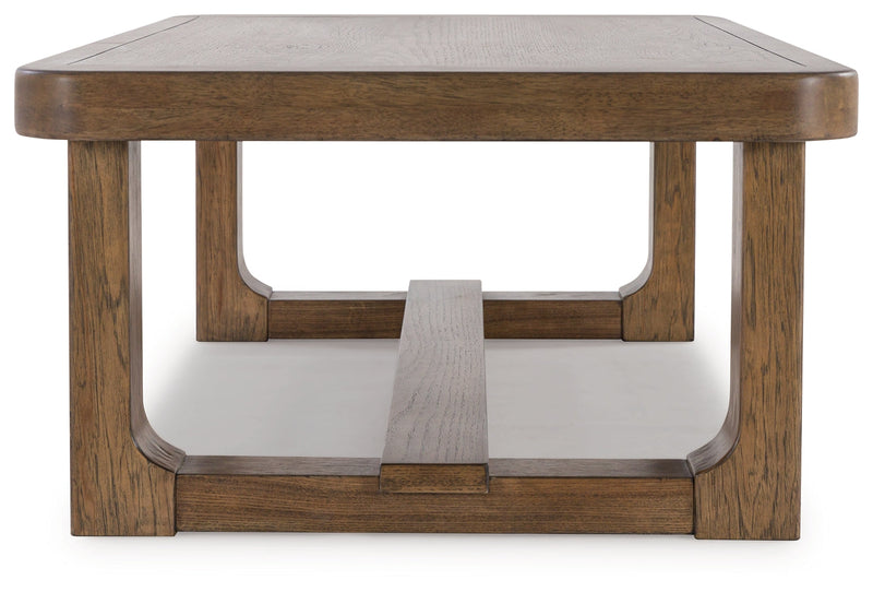 Cabalynn Coffee Table with 1 End Table in Light Brown - PKG015597
