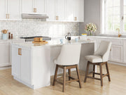 Cabalynn Counter Height Dining Table and 6 Barstools in Light Brown - PKG026535