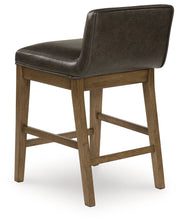 Cabalynn Counter Height Dining Table and 6 Barstools with Storage in Light Brown from Ashley - DMV Furniture