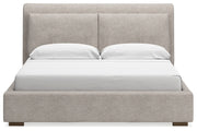 Cabalynn Light Brown Upholstered Panel Bedroom Set from Ashley - DMV Furniture