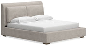 Cabalynn Light Brown Upholstered Panel Bedroom Set from Ashley - DMV Furniture