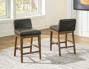 Cabalynn Light Brown Counter Height Barstool (Set of 2) - D974-124X2