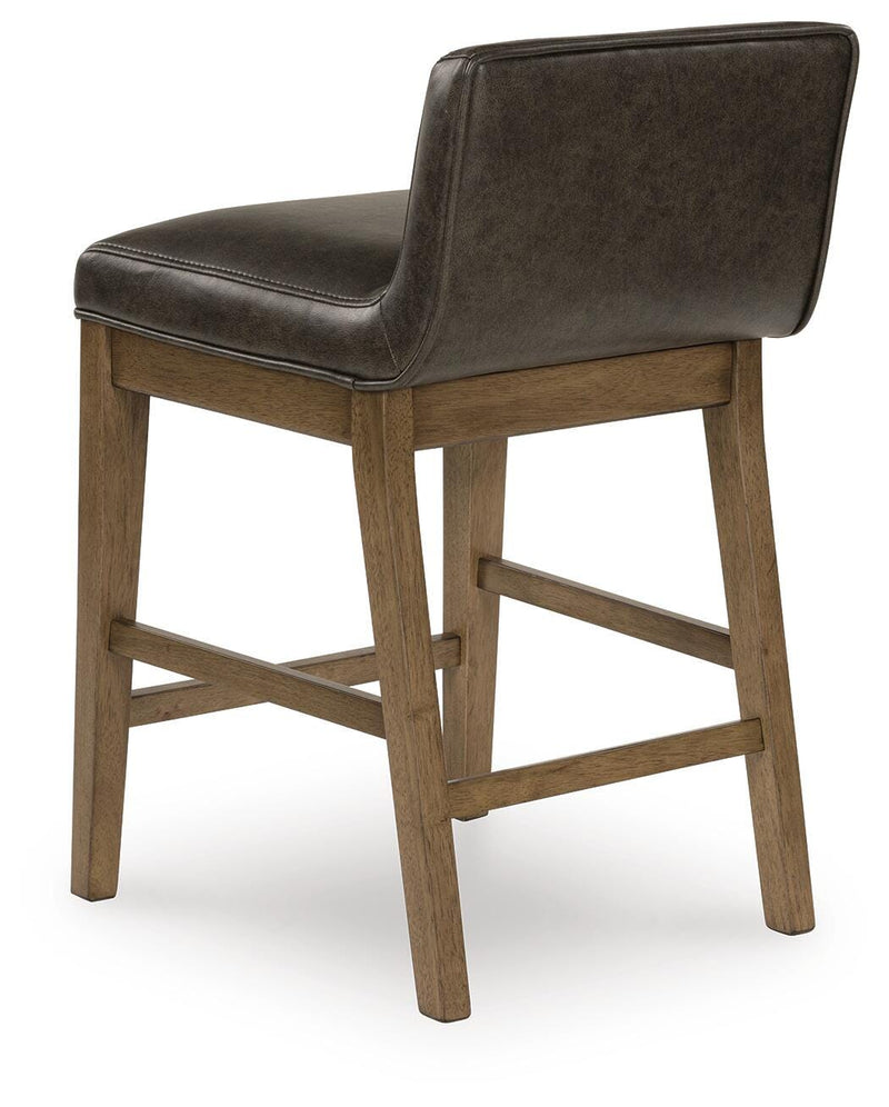 Cabalynn Light Brown Counter Height Barstool (Set of 2) - D974-124X2