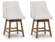 Cabalynn Light Brown Counter Height Barstool (Set of 2) - D974-324X2