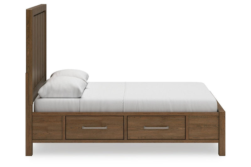Cabalynn Light Brown Queen Panel Bed with Storage - DMV FurnitureQueen Bed
