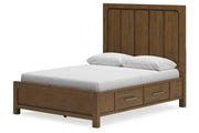 Cabalynn Light Brown Queen Panel Bed with Storage - DMV FurnitureQueen Bed
