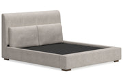 Cabalynn Light Brown Queen Upholstered Bed - DMV FurnitureQueen Bed
