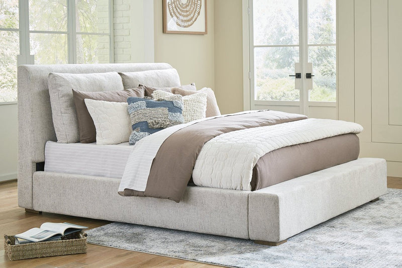 Cabalynn Light Brown Queen Upholstered Bed - DMV FurnitureQueen Bed