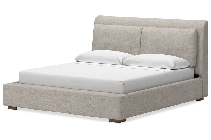 Cabalynn Light Brown Queen Upholstered Bed - DMV FurnitureQueen Bed