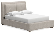 Cabalynn Light Brown Upholstered Panel Bedroom Set from Ashley - DMV Furniture