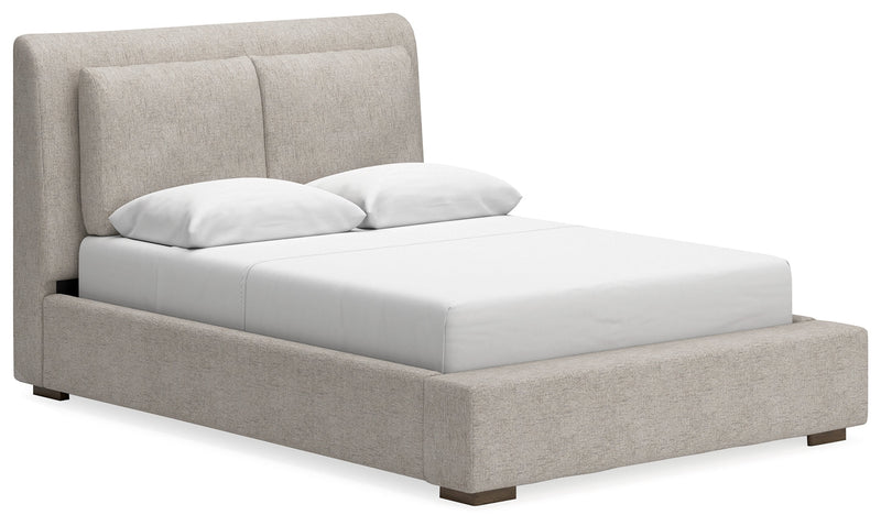 Cabalynn Light Brown Upholstered Panel Bedroom Set from Ashley - DMV Furniture