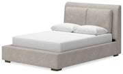 Cabalynn Light Brown Upholstered Panel Bedroom Set from Ashley - DMV Furniture