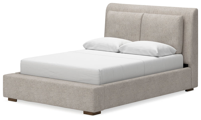 Cabalynn Light Brown Upholstered Panel Bedroom Set from Ashley - DMV Furniture