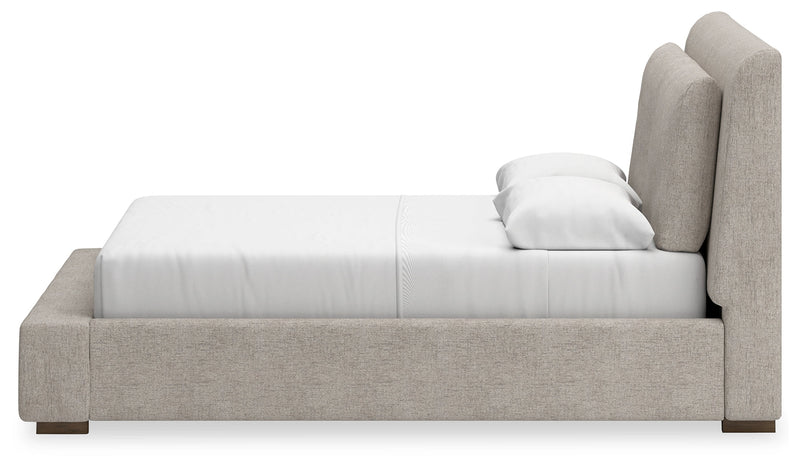 Cabalynn Light Brown Upholstered Panel Bedroom Set from Ashley - DMV Furniture