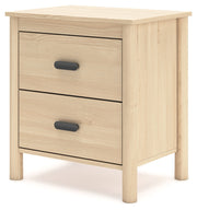 Cabinella Full Panel Headboard with Dresser and 2 Nightstands in Tan - PKG017213