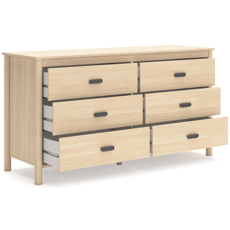 Cabinella Full Panel Headboard with Dresser and Chest in Tan - PKG017217