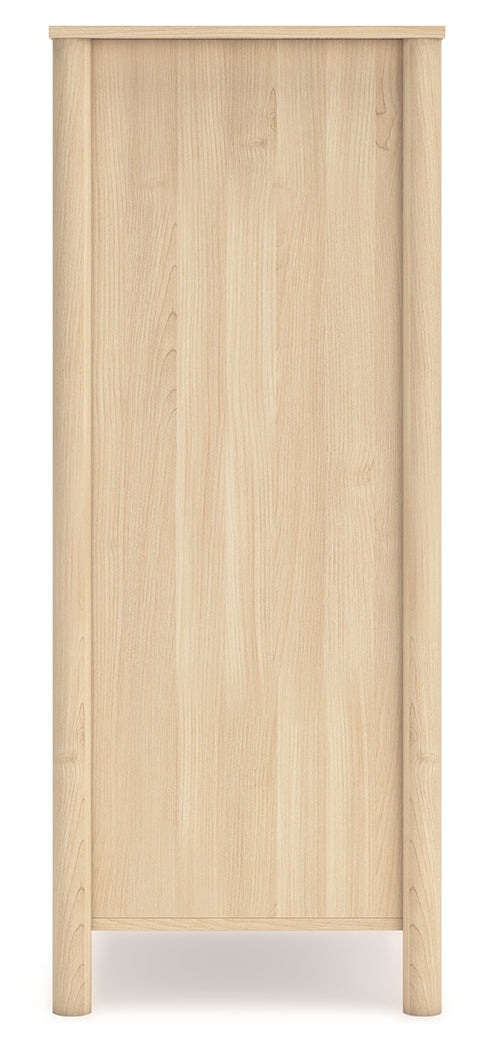 Cabinella Queen Panel Headboard with Dresser and Chest in Tan - PKG017287