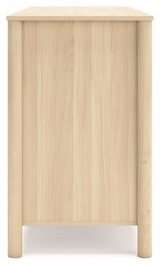Cabinella Queen Panel Headboard with Dresser, Chest and Nightstand in Tan - PKG017288