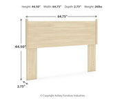 Cabinella Queen Panel Headboard with Dresser in Tan - PKG017282