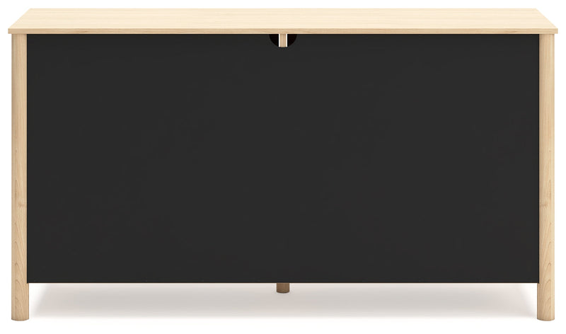 Cabinella Queen Platform Bed with Dresser in Tan - PKG017289