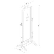 Cabot Wood Adjustable Full Length Cheval Mirror Merlot - 3103