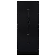 Cabra 4-door LED Curio Display Cabinet Black High Gloss - 950398