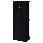 Cabra 4-door LED Curio Display Cabinet Black High Gloss - 950398