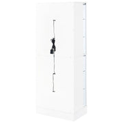 Cabra 4-door LED Curio Display Cabinet White High Gloss - 950397