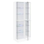 Cabra 4-door LED Curio Display Cabinet White High Gloss - 950397