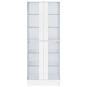 Cabra 4-door LED Curio Display Cabinet White High Gloss - 950397