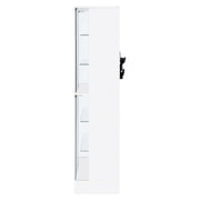 Cabra 4-door LED Curio Display Cabinet White High Gloss - 950397