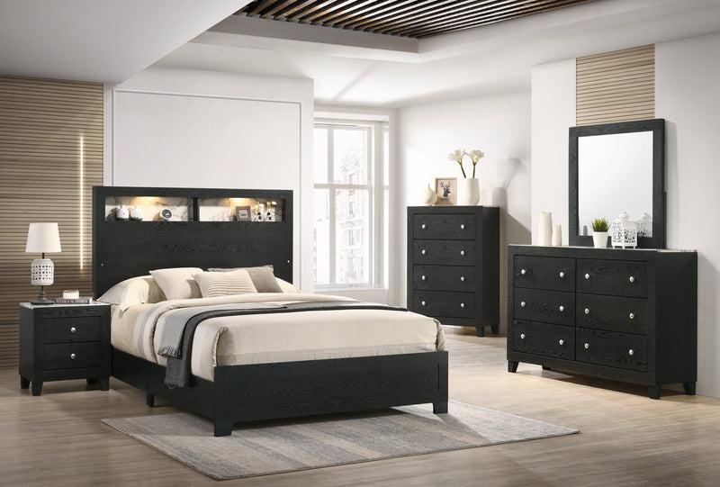 Cadence Black LED Panel Bedroom Set - DMV FurnitureBedroom Set