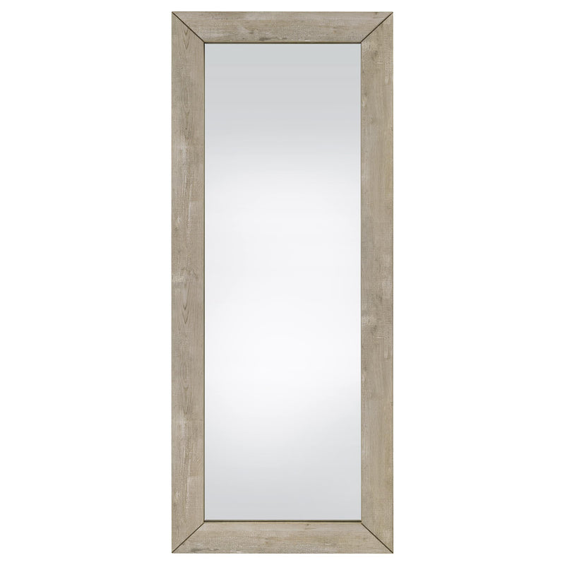 Cadence Tempered Glass Full Length Mirror Grey Washed Oak - 961655