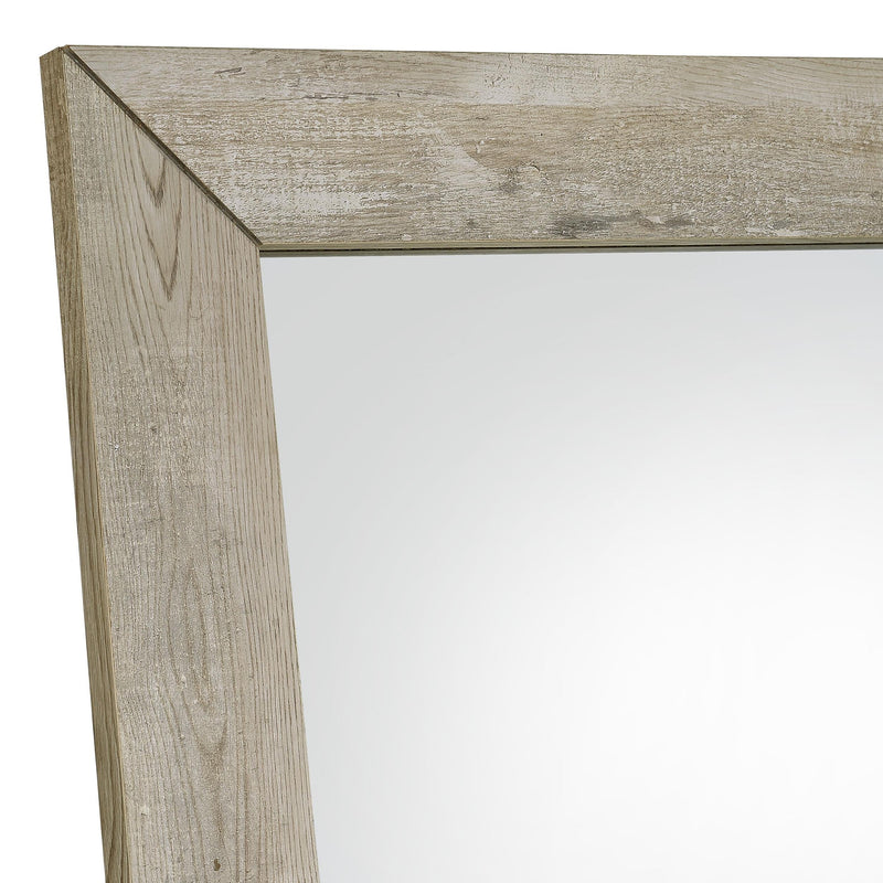 Cadence Tempered Glass Full Length Mirror Grey Washed Oak - 961655