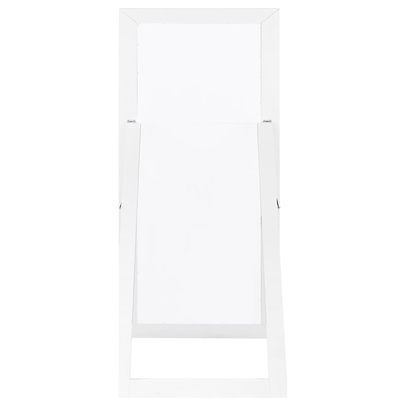 Cadence Tempered Glass Full Length Mirror White High Gloss - 961656