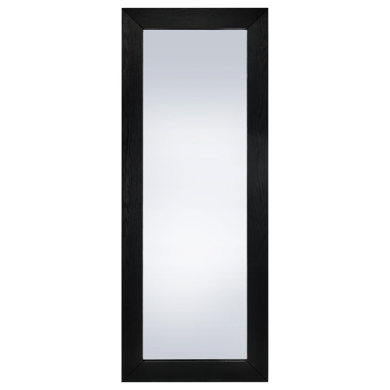 Cadence Tempered Glass Full Length Standing Mirror Black Oak - 961653