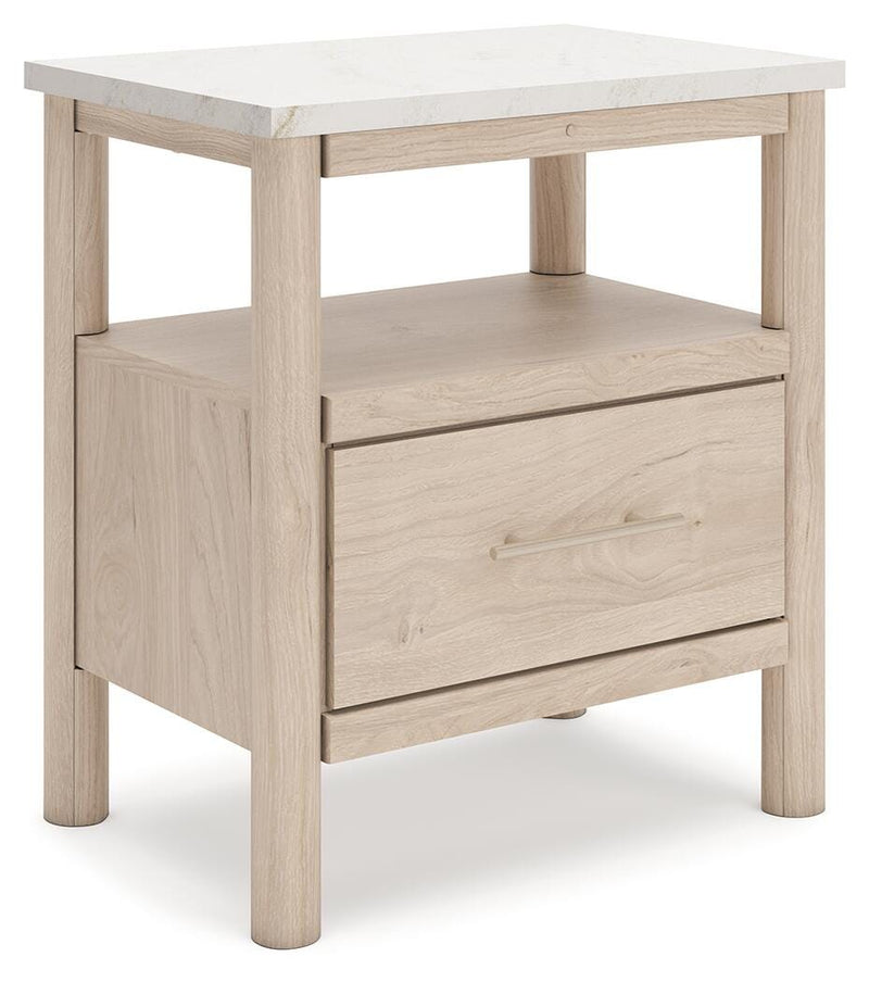 Cadmori Tan King Panel Bed, Dresser and 2 Nightstands - B2615B24