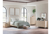 Cadmori Two - tone Queen Upholstered Platform Bed - DMV FurnitureQueen Bed